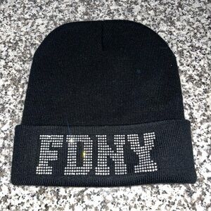 FDNY X Guizio Black Beanie Hat